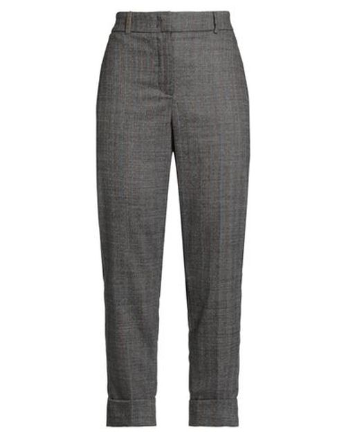Woman Pants Charcoal Size 6 Virgin Wool, Elastane, Cotton