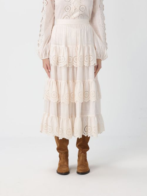 Skirt Woman color Ivory