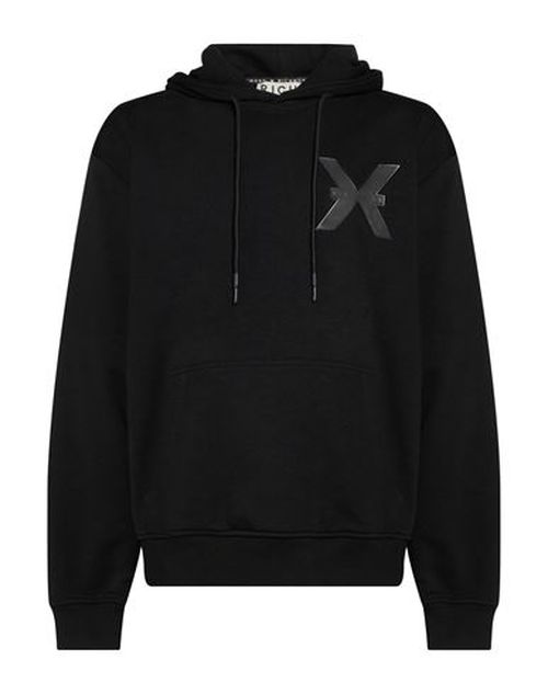 Man Sweatshirt Black Size XXL Cotton, Polyester