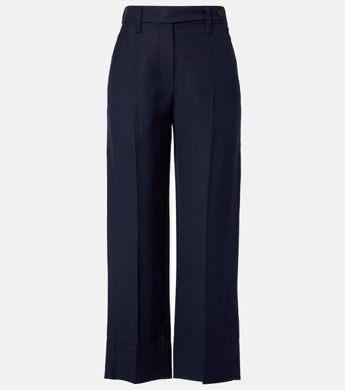 Cropped wide-leg pants