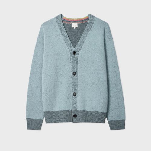 Light Blue Lambswool Cardigan