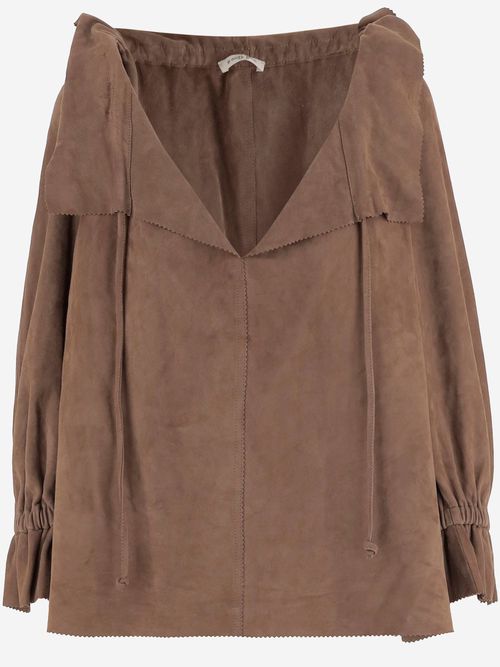Dicte Suede Blouse