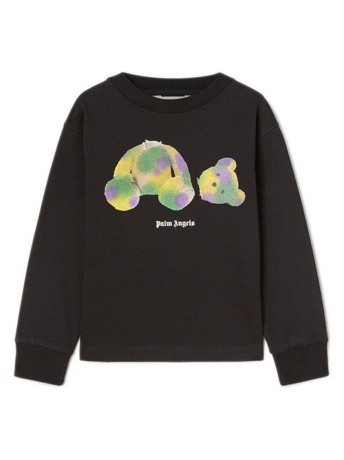 Logo-print cotton sweatshirt - Black