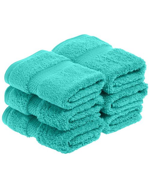 Highly Absorbent 6pc Ultra Plush Face Egyptian Cotton Towel Set