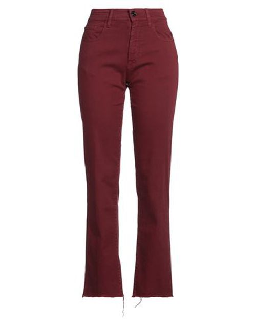 Jacob Cohёn Woman Pants Burgundy Size 27 Cotton, Elastomultiester, Elastane, Polyester