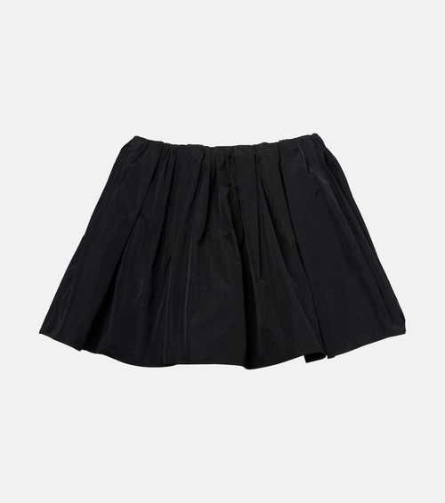 Gathered taffeta skort