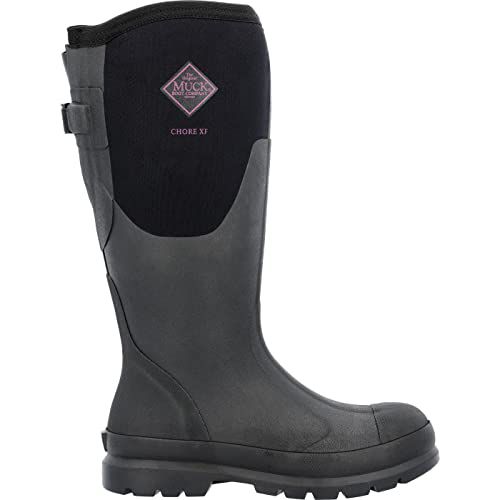 MUCK Women's Chore Wide Calf Tall Boot, Black