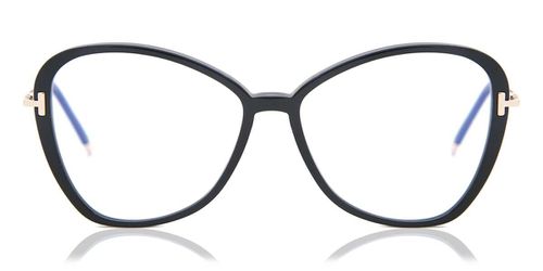 Tom Ford FT5769-B Blue-Light Block 001 Women’s Eyeglasses Black Size 56 (Frame Only) - Blue Light Block Available
