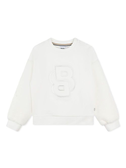 Logo-embroidered sweatshirt - White