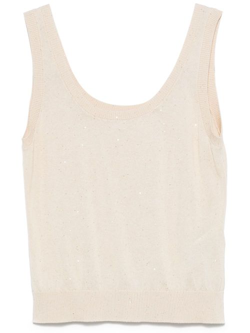 Knitted tank top - Neutrals