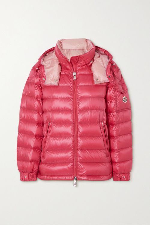 Dalles Hooded Quilted Shell Down Jacket - Fuchsia - 00