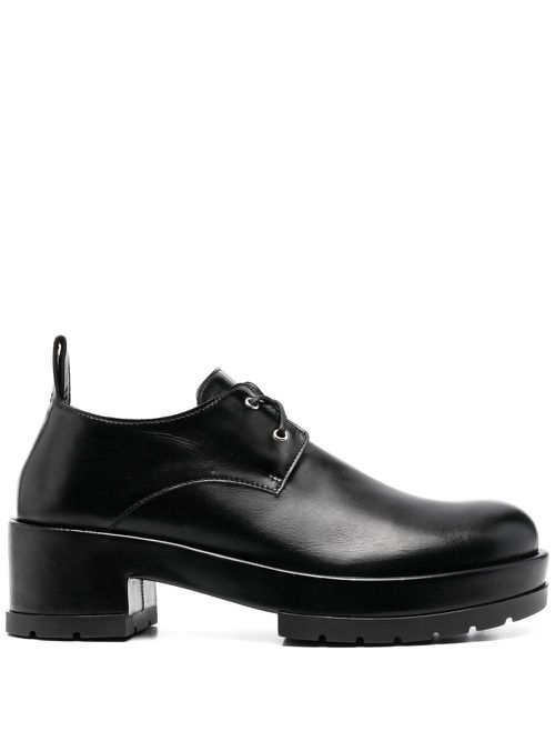 Block-heel Oxford shoes - Black