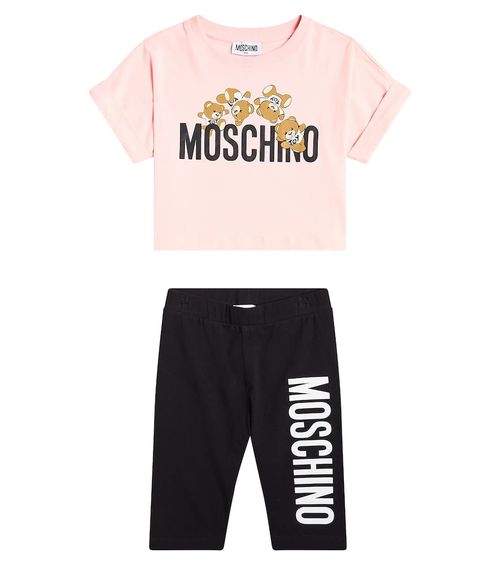 Cotton-blend T-shirt and shorts set