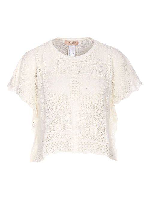 TWINSET crochet top - White