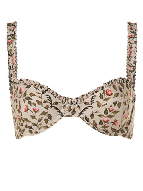 Agraz Sueño bikini top - Neutrals