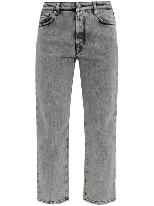 Cotton straight jeans - Grey