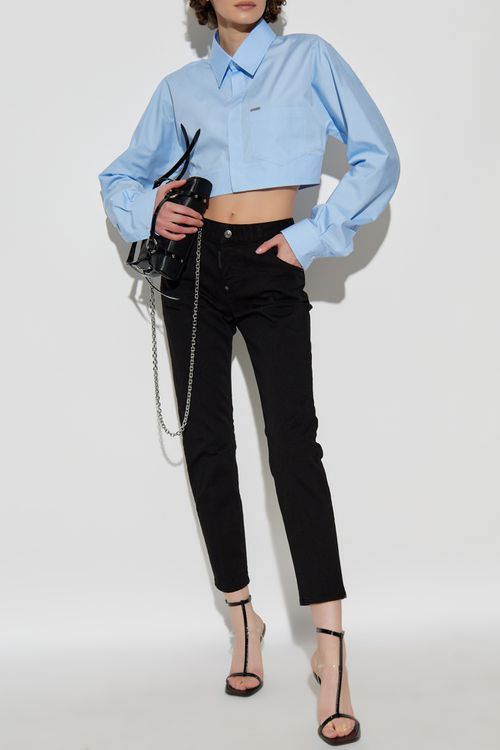 Dsquared2 Shirt With Pockets, Women's, Blue