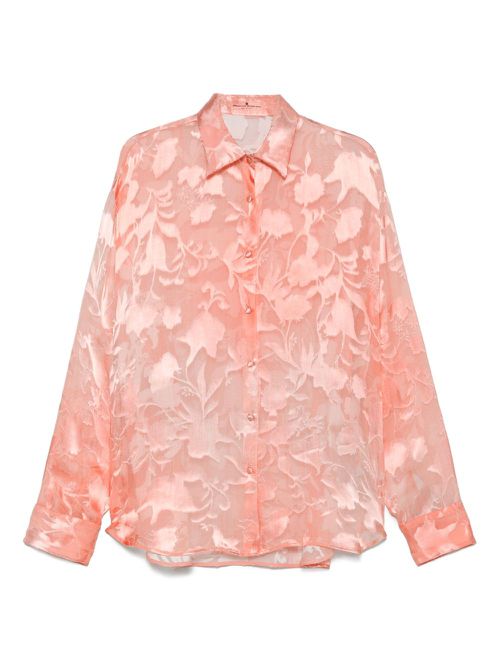 Ermanno Scervino floral-jacquard shirt - Pink