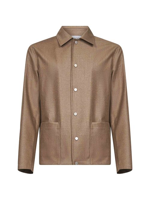 Virgin Wool Chore Jacket — Beige