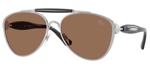 Burberry BE3160 100573 Men's Sunglasses Silver Size 61