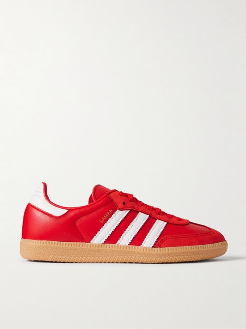 Samba Og Leather And Suede Sneakers - Red