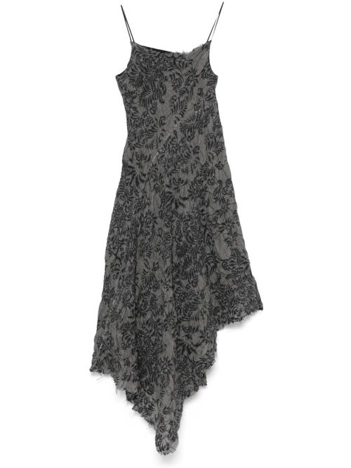 Textured midi dress - Grey