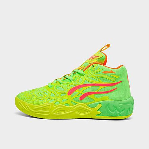 Little Kids' LaMelo Ball MB.04 Basketball Shoes in Green/Yellow Alert