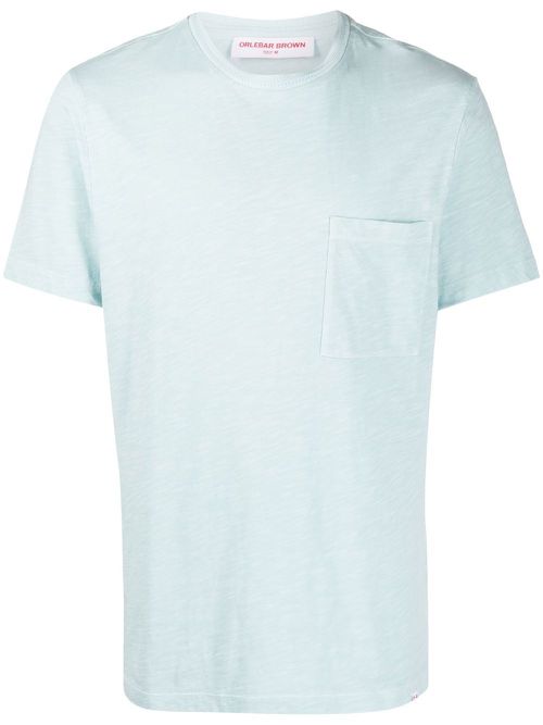 Round-neck short-sleeve T-shirt - Blue