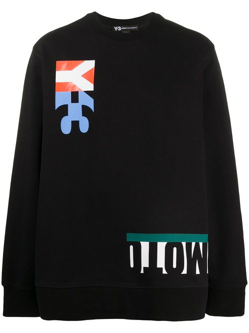 M-cut graphic sweatshirt - Black