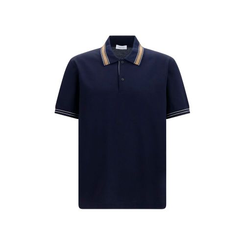 Cotton Piqué Polo Shirt — Navy