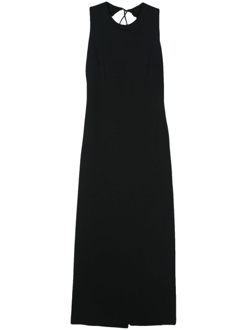 Cut out-detail sleeveless dress - Black