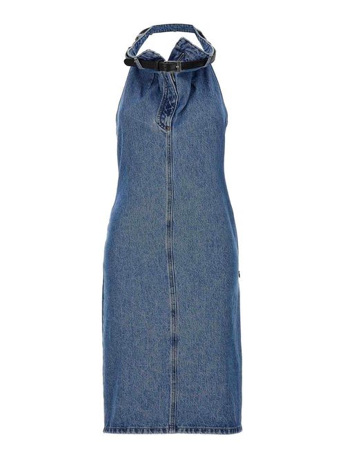 Belt Halter Neck Dress