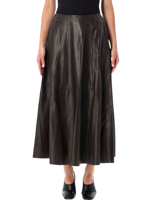 Coffee Bean-Print Skirt for Women