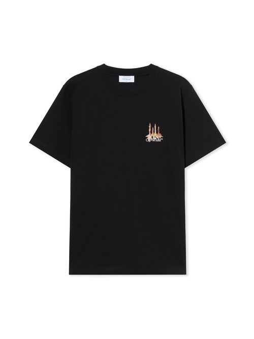 Building Arrow Slim Logo Tee - Male T-shirts Black
