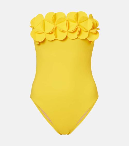 Tess floral-appliqué swimsuit