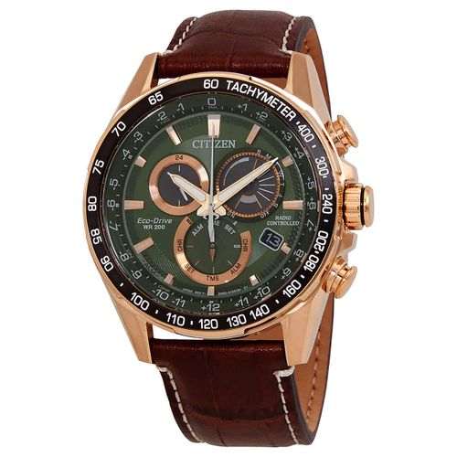 PCAT World Time Chronograph Green Dial Mens Watch CB5919-00X