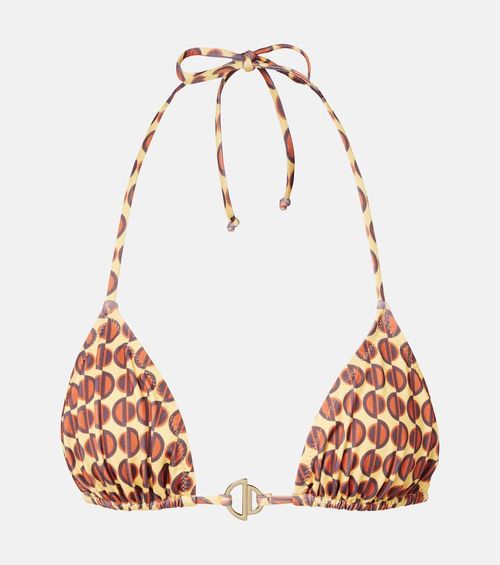 Berry printed bikini top