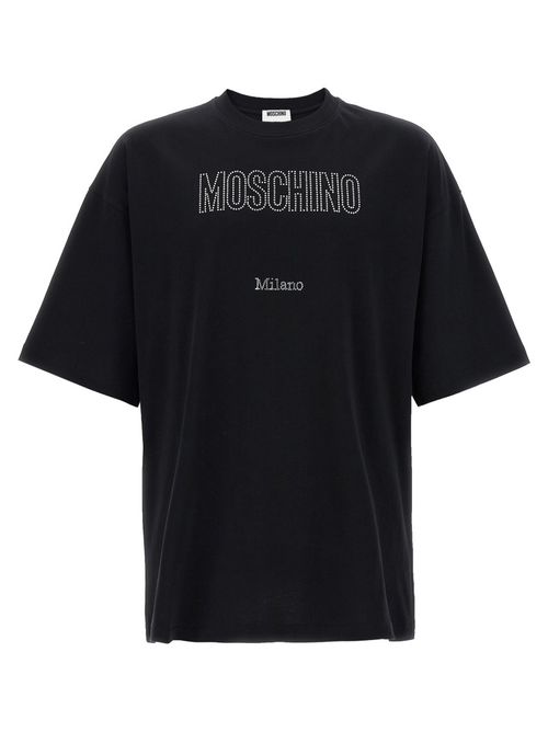 Black Rhinestone Logo T-shirt