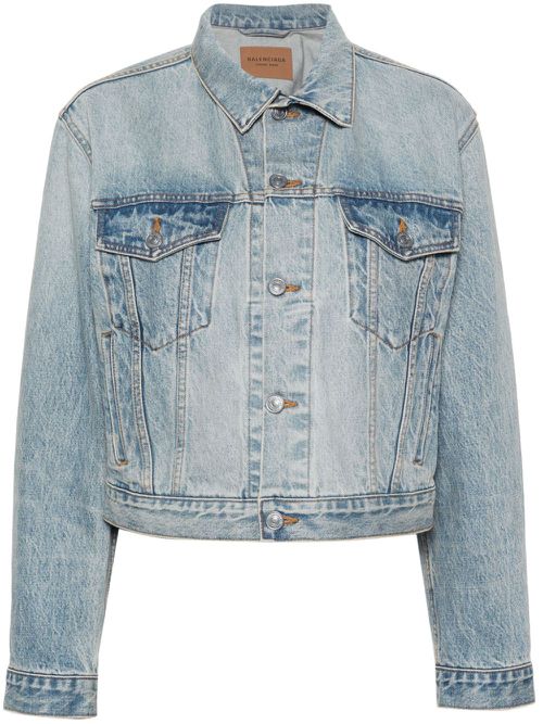 Washed-denim jacket - Blue