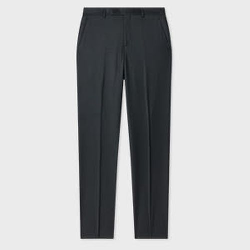 Dark Petrol Overdyed Wool-Cashmere Flannel Trousers Brown