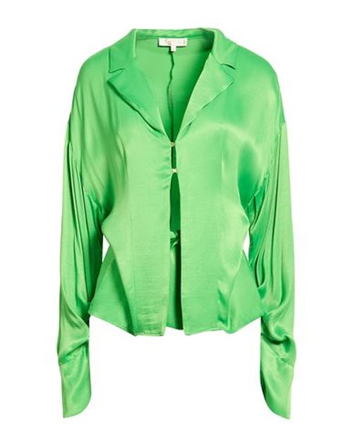 Woman Shirt Lime green Size 10 Viscose