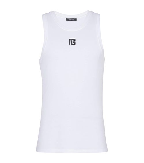 Logo Embroidered Tank Top