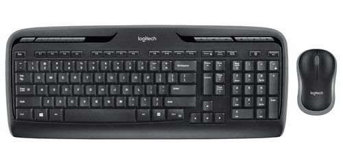 MK320 Wireless Black Desktop Keyboard And Mouse