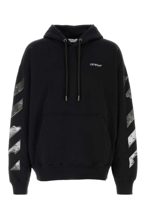Black Cotton Sweatshirt