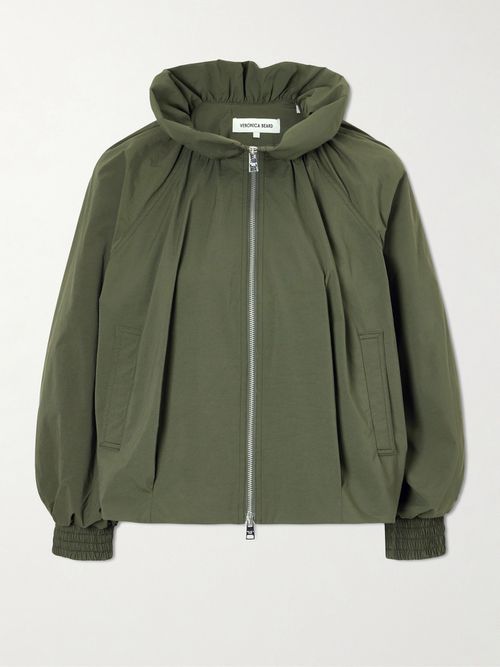 Circe Faille Bomber Jacket - Green
