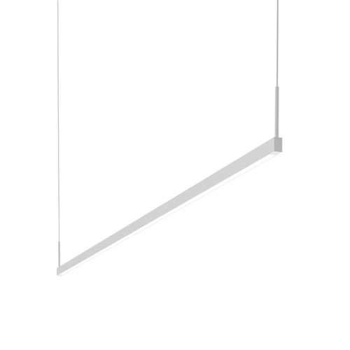 Thin-Line 2-Light 5" Pendant Light in Satin White
