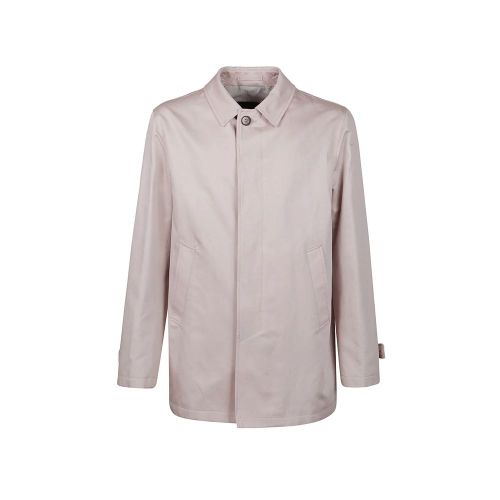 Cotton-Linen Blend Coat — Beige