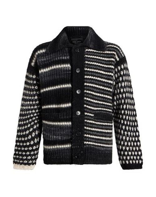 Man Cardigan Black Size 36 Alpaca wool, Wool, Polyamide