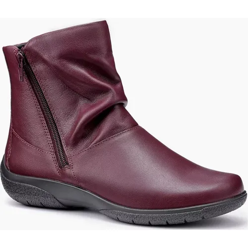 Hotter Women's Whisper Womens Wide Fit Ankle Boots - Red