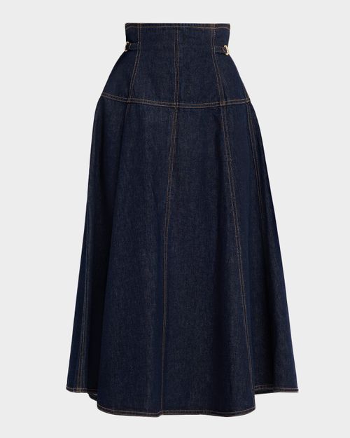 Brigette Denim Midi Skirt